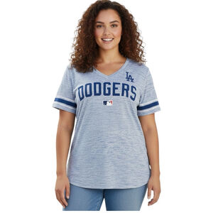 New Era Los Angeles Dodgers Women’s V-Neck Tee Shirt Size 3X